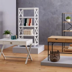 Clearance Adelaide Desk, White Opening Sales Office