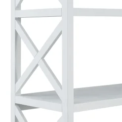 Clearance Adelaide White Bookshelf Gift Selection Office