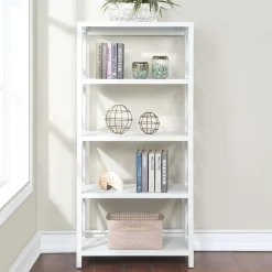 Clearance Adelaide White Bookshelf Gift Selection Office