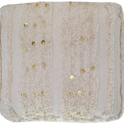 Hot Amala Sequin Tufted Pouf Premium Ottomans & Poufs