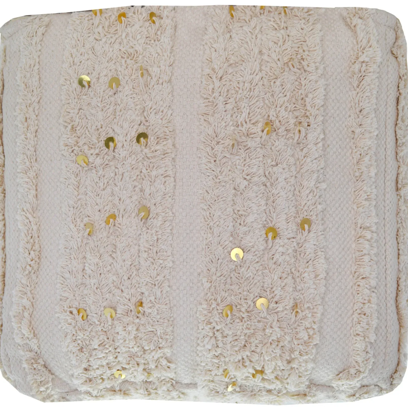 Hot Amala Sequin Tufted Pouf Premium Ottomans & Poufs