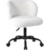 New Aubrey White Sherpa Office Chair Featured Office