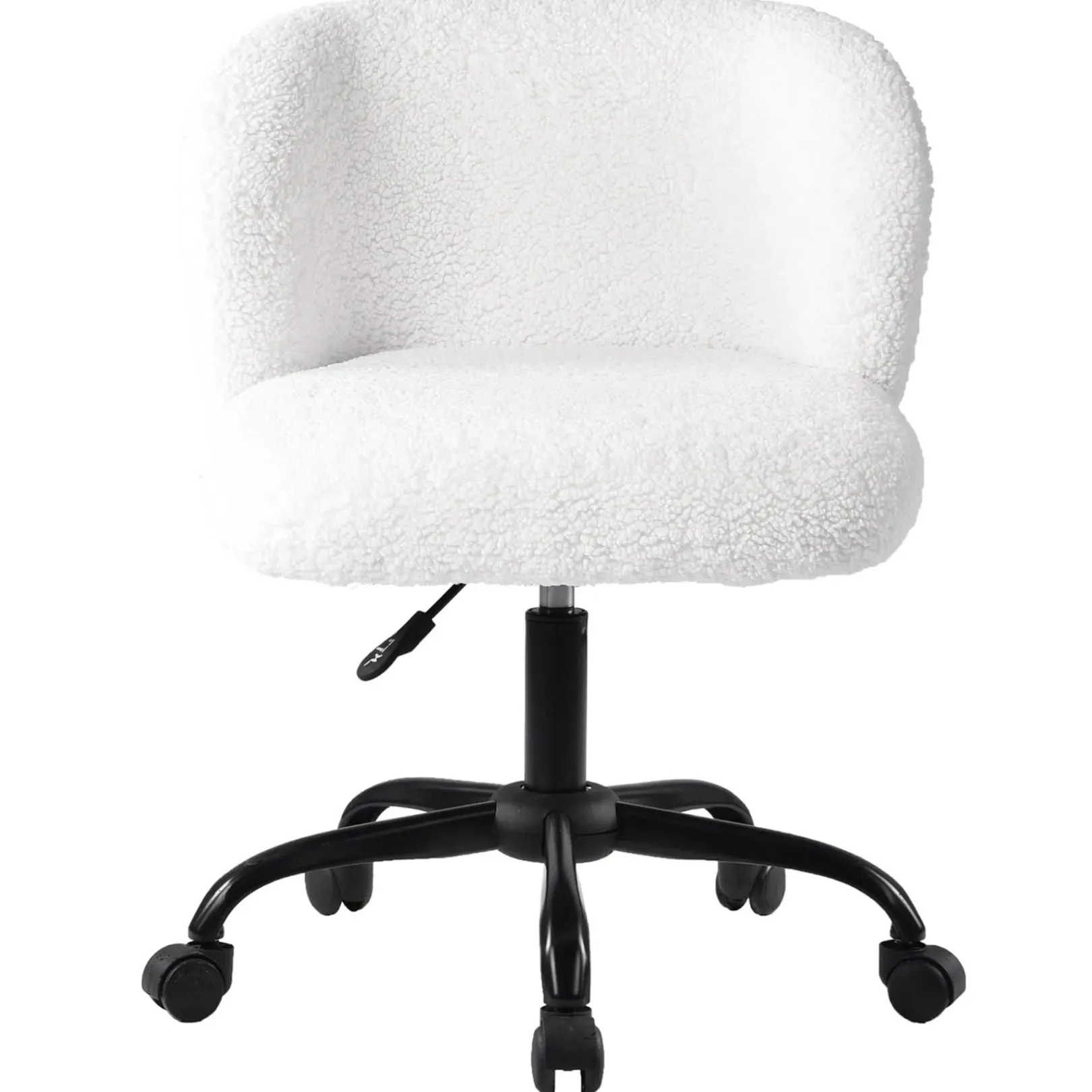 New Aubrey White Sherpa Office Chair Featured Office