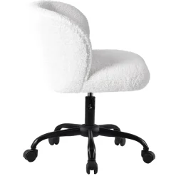 New Aubrey White Sherpa Office Chair Featured Office
