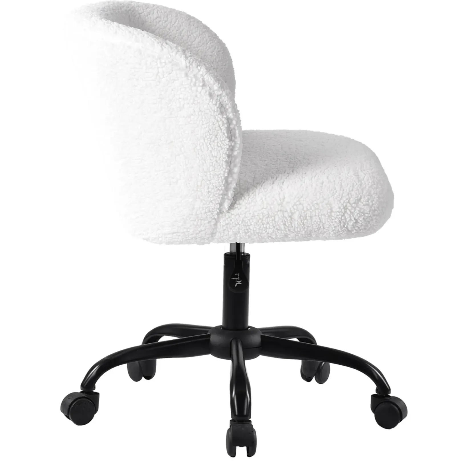 New Aubrey White Sherpa Office Chair Featured Office