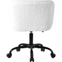 New Aubrey White Sherpa Office Chair Featured Office