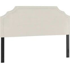 Belize Cream Nail Head Trim King Headboard Gift Selection Bedroom