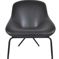 Discount Black Faux L Armless Chair Kd Less Expensive Accent Chairs