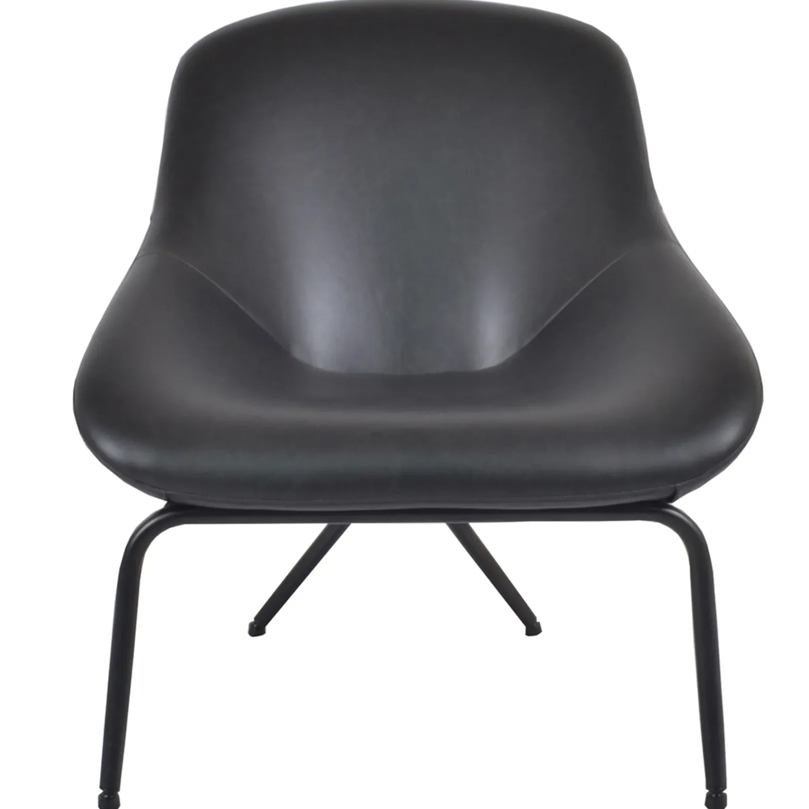 Discount Black Faux L Armless Chair Kd Less Expensive Accent Chairs