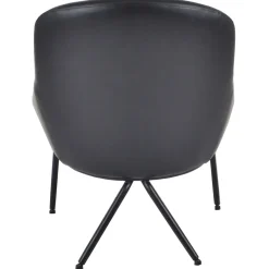 Discount Black Faux L Armless Chair Kd Less Expensive Accent Chairs