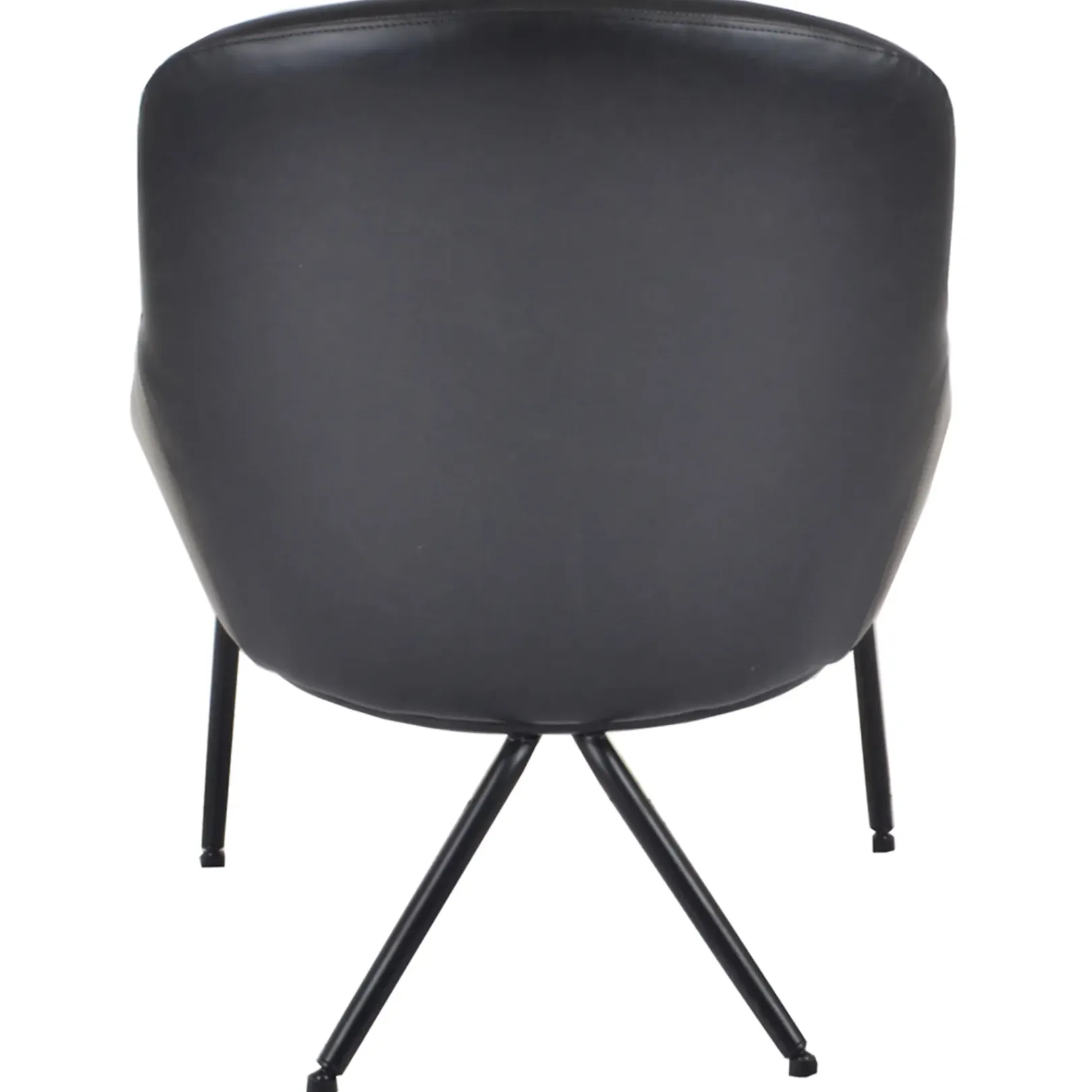 Discount Black Faux L Armless Chair Kd Less Expensive Accent Chairs