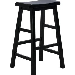 Online Black Saddle Backless Barstool, 29 Promotion Barstools