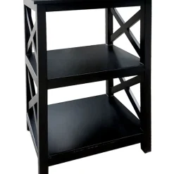 Clearance Black 2-Tier Xavier Accent Table, 26 Promotion Accent Tables