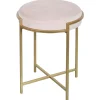 Blair Pink & Gold Stool, 20 Gift Selection Ottomans & Poufs