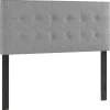 Brian Grey Tufted Headboard, Queen Bargain Sale Bedroom