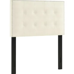 Hot Brian Oyster Tufted Headboard, Twin Discount Online Bedroom