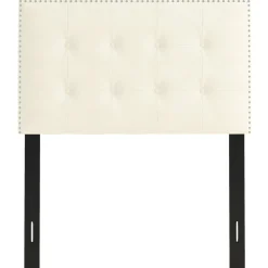 Hot Brian Oyster Tufted Headboard, Twin Discount Online Bedroom