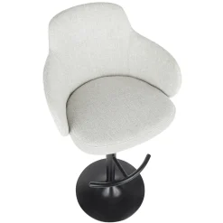 Online Bryce Adjustable Barstool, Light Grey Opening Sales Dining Tables & Sets