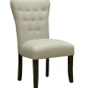 New 9-Button Natural Parson Dining Chair Flash Sale Dining Chairs & Benches