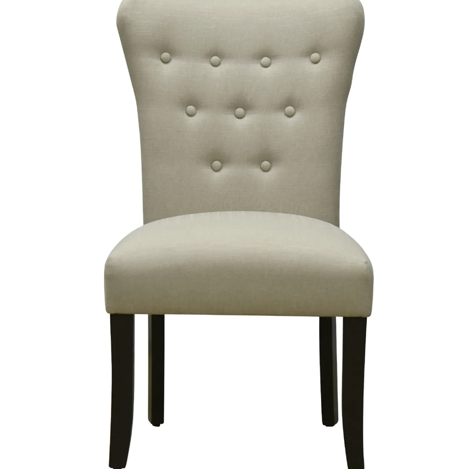 New 9-Button Natural Parson Dining Chair Flash Sale Dining Chairs & Benches