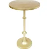 Discount Calvin Gold Metal Accent Table, 22 Opening Sales Accent Tables