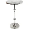 Calvin Silver Metal Accent Table, 22 Online Discount Accent Tables