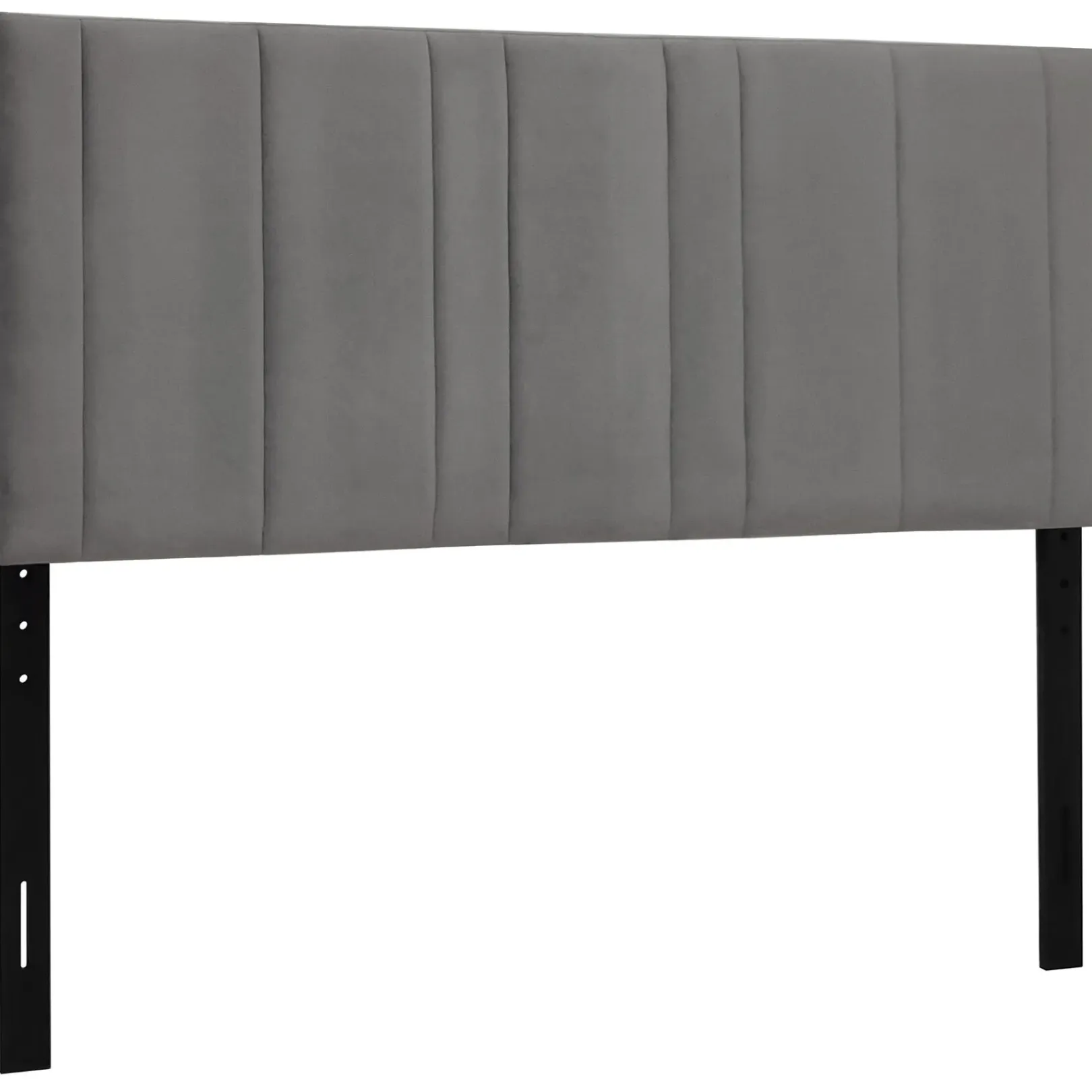 Outlet Chandler Grey Velvet Channeled Queen Headboard Fashion Bedroom