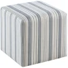 New Cottage Striped Ottoman Fashion Ottomans & Poufs