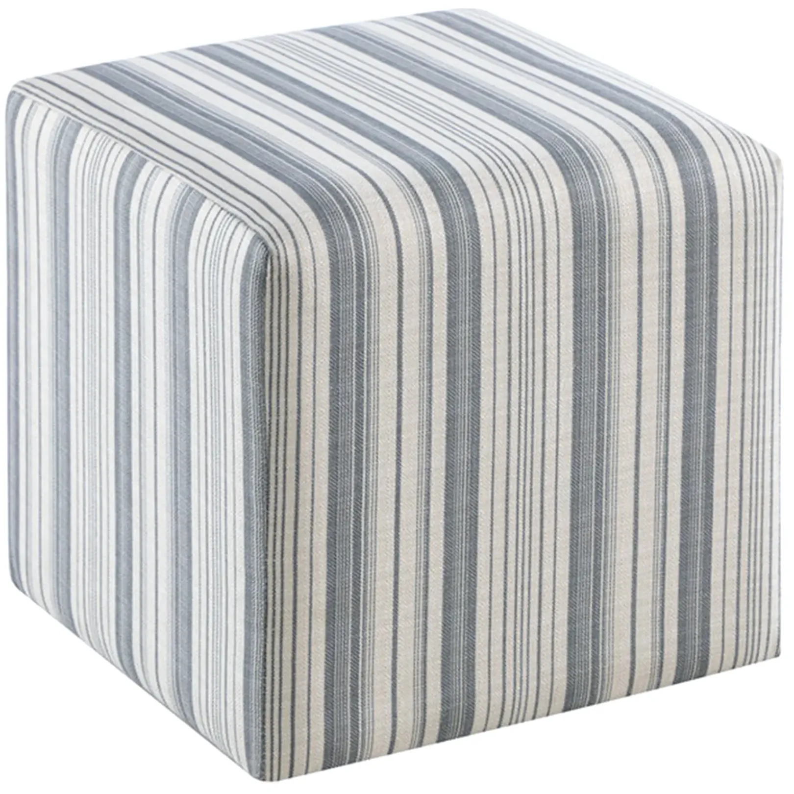 New Cottage Striped Ottoman Fashion Ottomans & Poufs