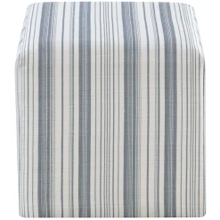 New Cottage Striped Ottoman Fashion Ottomans & Poufs
