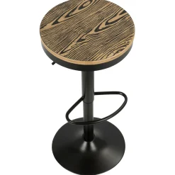Outlet Dakota Adjustable Modern Industrial Black Barstool, 29 Promotion Barstools