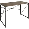 New Dakota Black & Brown Industrial Modern Office Desk Bargain Sale Office