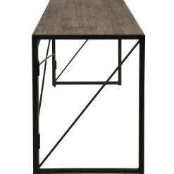 New Dakota Black & Brown Industrial Modern Office Desk Bargain Sale Office
