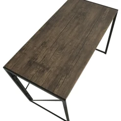 New Dakota Black & Brown Industrial Modern Office Desk Bargain Sale Office