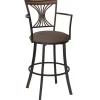 Hot Devon Oversized Brown Barstool With Arms, 30 Discount Online Barstools