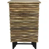 Outlet 1-Door Wave Wood Cabinet Fashion Cabinets & Chests