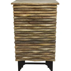 Outlet 1-Door Wave Wood Cabinet Fashion Cabinets & Chests