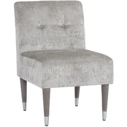 Dove Accent Chair With Silver Capped Wood Legs Promotion Accent Chairs