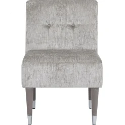 Dove Accent Chair With Silver Capped Wood Legs Promotion Accent Chairs