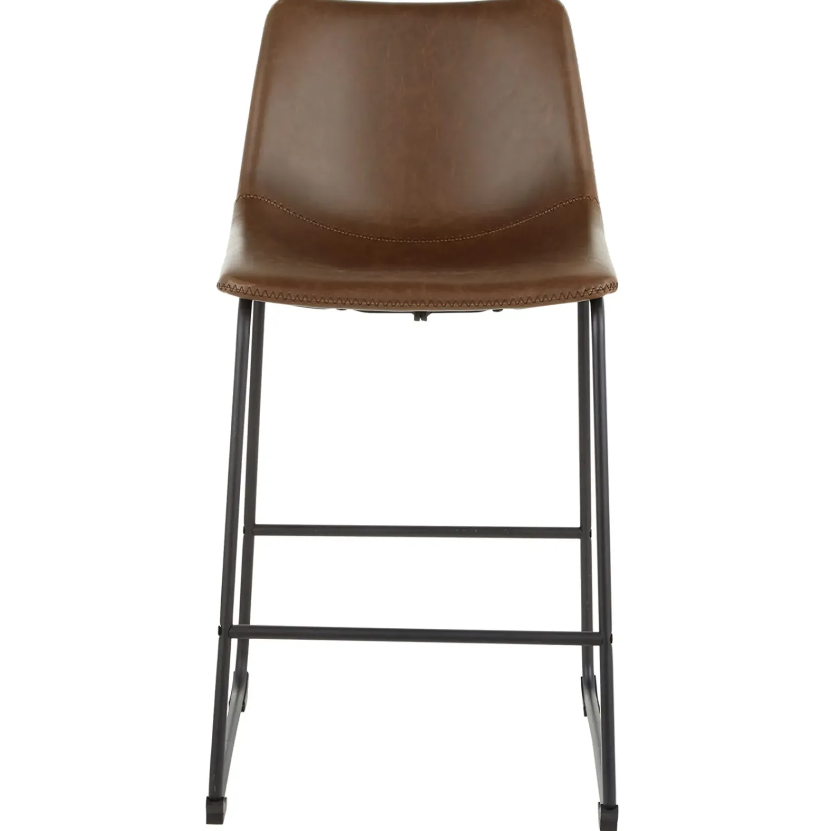 Hot Drake Espresso Faux Leather Modern Industrial Barstool, 30 Flash Sale Dining Chairs & Benches