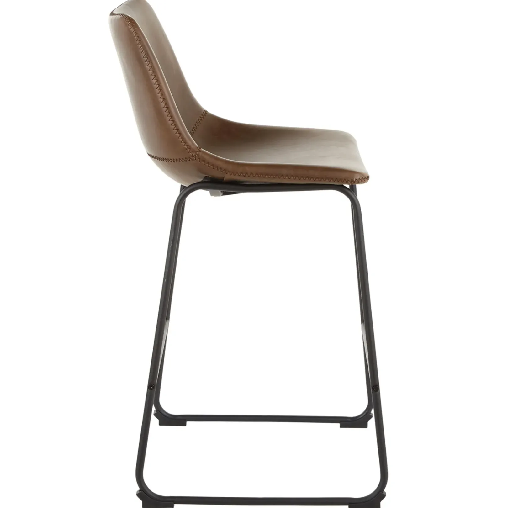 Hot Drake Espresso Faux Leather Modern Industrial Barstool, 30 Flash Sale Dining Chairs & Benches