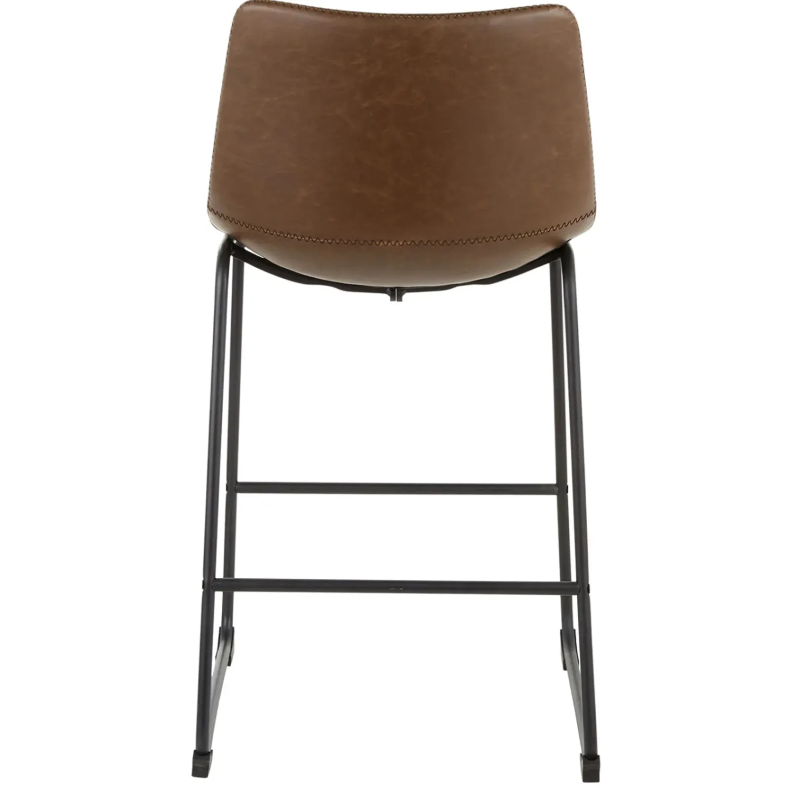 Hot Drake Espresso Faux Leather Modern Industrial Barstool, 30 Flash Sale Dining Chairs & Benches