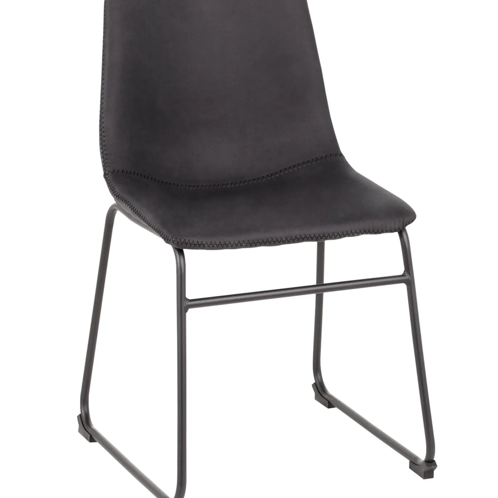 Discount Drake Modern Industrial Dining Chair, Dark Grey Promotion Dining Chairs & Benches