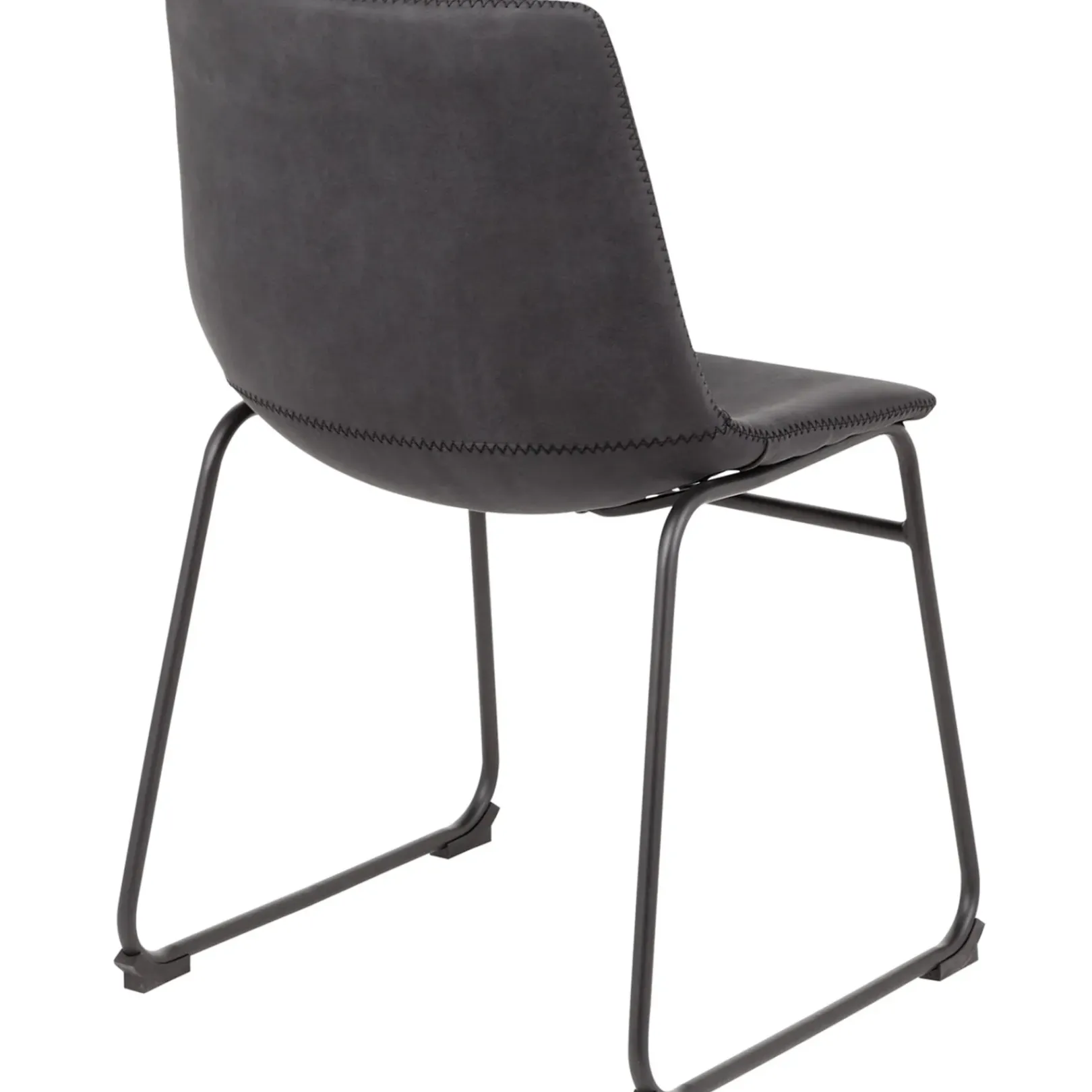 Discount Drake Modern Industrial Dining Chair, Dark Grey Promotion Dining Chairs & Benches