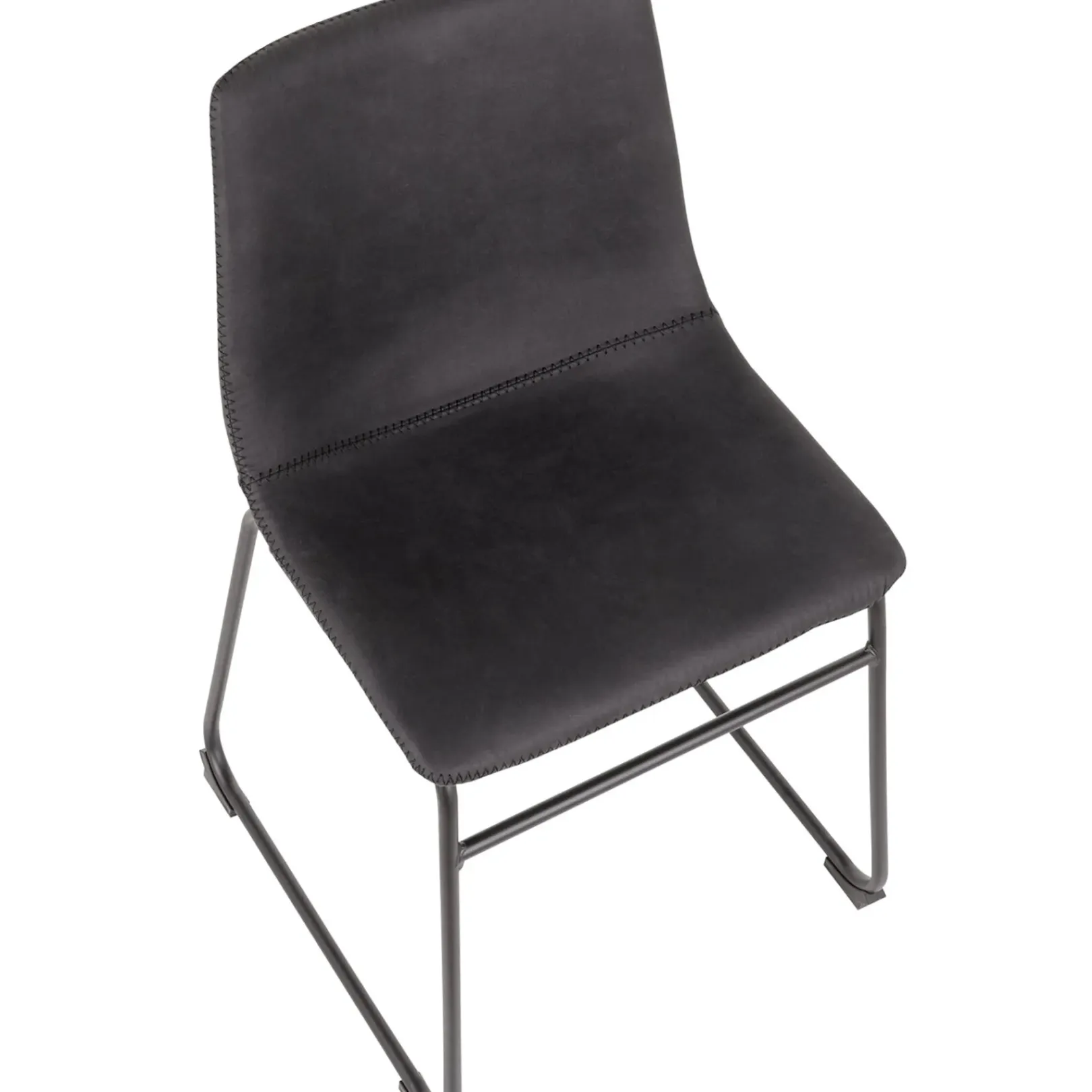Discount Drake Modern Industrial Dining Chair, Dark Grey Promotion Dining Chairs & Benches