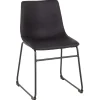 Online Drake Modern Industrial Dining Chair, Grey Discount Online Dining Chairs & Benches