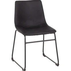 Online Drake Modern Industrial Dining Chair, Grey Discount Online Dining Chairs & Benches
