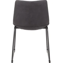 Online Drake Modern Industrial Dining Chair, Grey Discount Online Dining Chairs & Benches
