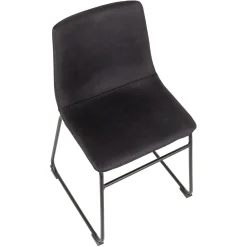 Online Drake Modern Industrial Dining Chair, Grey Discount Online Dining Chairs & Benches