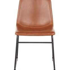 Online Drake Modern Industrial Dining Chair, Cognac Clearance Dining Chairs & Benches